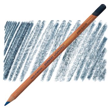 Open in modal - Derwent Lightfast Colored Pencil - Ocean Blue pencil and swatch