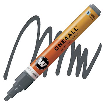 Open in modal - Molotow One4All Acrylic Marker - 4 mm, Grey Blue Dark marker and swatch