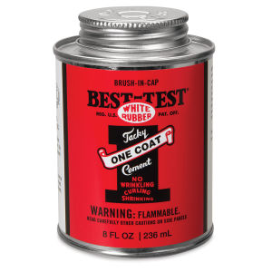 Best-Test One Coat Rubber Cement - 8 oz