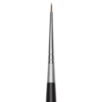 Open in modal - Da Vinci Micro Maestro Kolinsky Brush - Round, Short Handle, Size 10/0, close-up