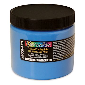 Open in modal - Jacquard Versatex Screen Printing Ink - Sky Blue, 16 oz jar
