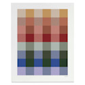 Roomytown Pattern Studies Giclee Fine Art Print - Gingham Pattern, 11" x 14"
