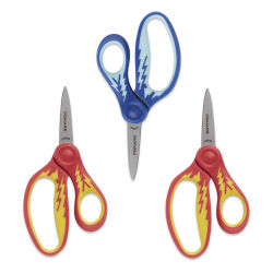 Fiskars Softgrip Scissors - Pkg of 3, 5'', Pointed Tip (Color will vary.)