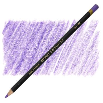 Open in modal - Derwent Chromaflow Colored Pencil - Lilac, swatch and block