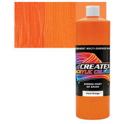 Createx Acrylics - Pearl Orange, Quart