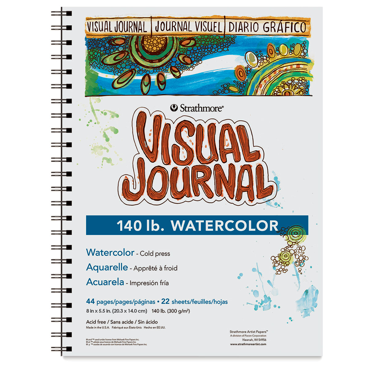 Strathmore Watercolor Visual Journal - 140 lb, 8