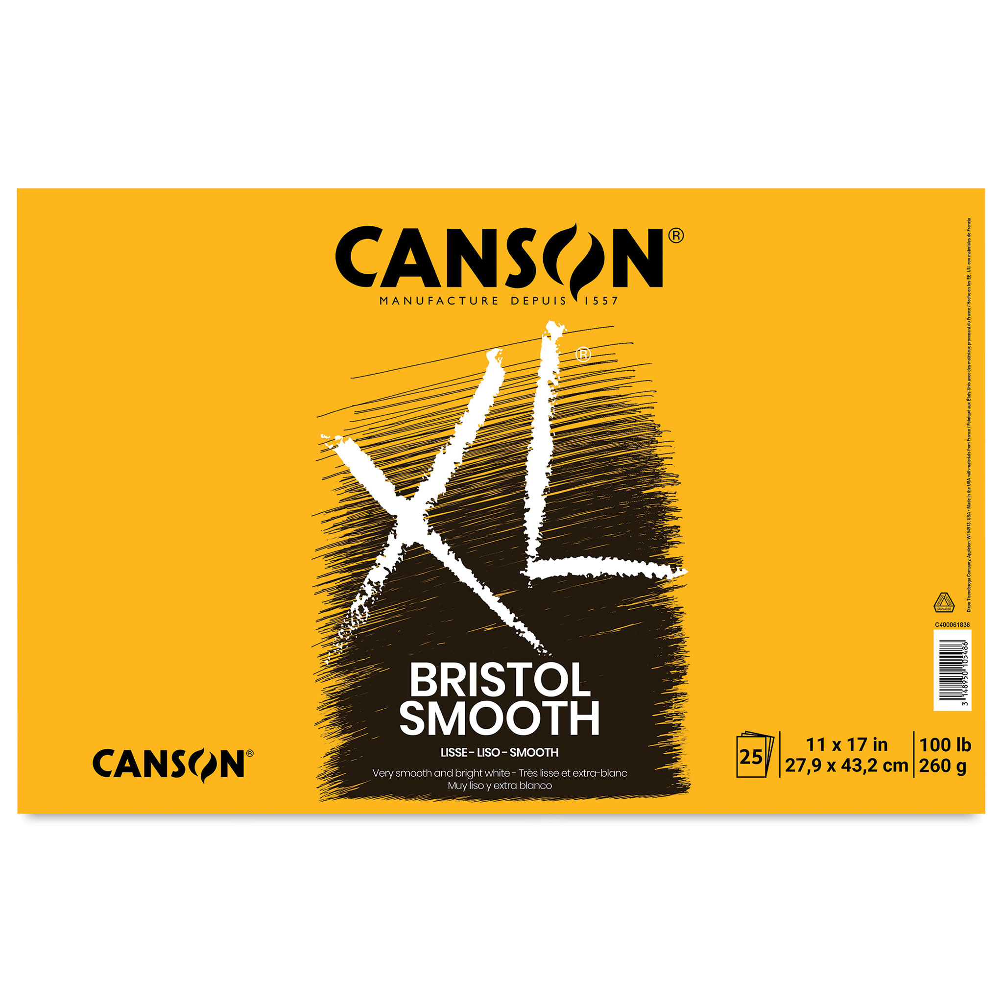 Canson A4 XL Bristol Pad 50 Sheets A4 & A3 Size Available 