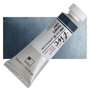 Open in modal - PWC Extra Fine Professional Watercolor - Payne's Grey, 15 ml, Tube and swatch