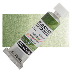 Schmincke Horadam Aquarell Artist Watercolor - Forest Brown, 15 ml, Tube with Swatch