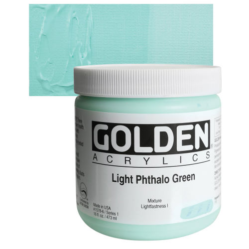 Golden Heavy Body Acrylic - Phthalo Green (Blue Shade) 2 oz.