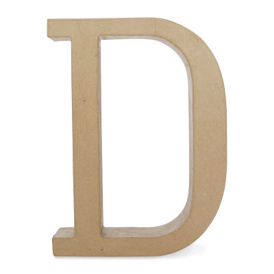 DecoPatch Paper Mache Funny Letter - D, Uppercase, 8-1/2" W x 12" H x 2" D