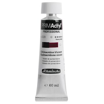 Open in modal - Schmincke Primacryl Professional Acrylic Paint - Quinacridone Violet, 60 ml Tube