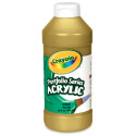 Crayola Portfolio Series Acrylics - Yellow, 16 oz bottle