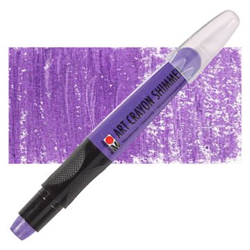 Open in modal - Marabu Art Crayon - Shimmer Lilac, crayon with swatch