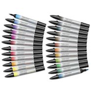 Winsor & Newton Promarker Watercolor Markers - Set of 24, Basic Colors