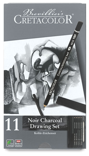 Cretacolor Noir Charcoal Drawing 11-Piece Set - Wet Paint Artists'  Materials and Framing