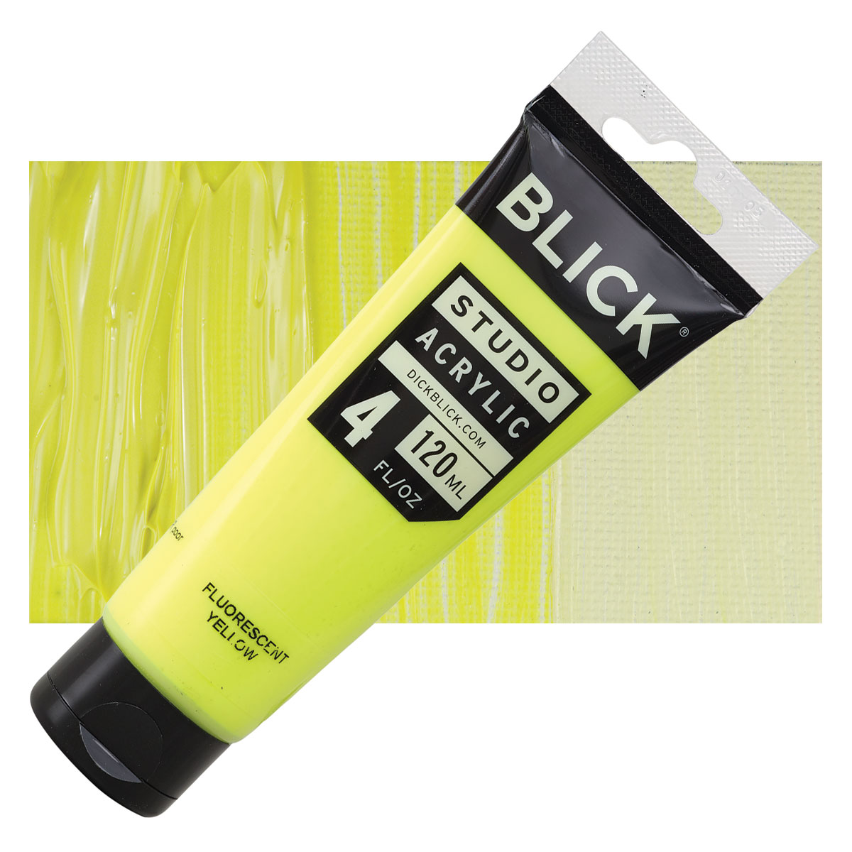 Blick Studio Acrylics – Fluorescent Yellow, 4 oz tube