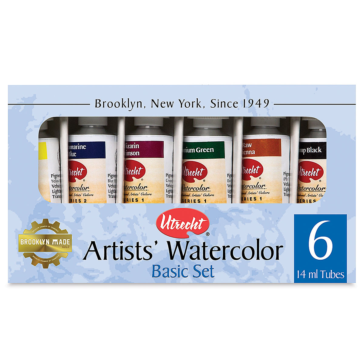 Utrecht Artists' Watercolor Paint - Buff White, 14 ml tube