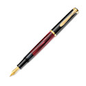 Pelikan M200 Fountain Pen - Red Marble, Medium nib