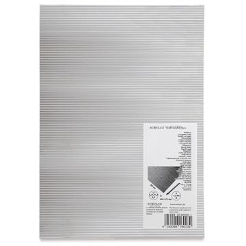 Open in modal - Schulcz Structured Aluminum Sheet - Wave, 3 mm, 7-5/8" x 11-3/4" (front of package) 