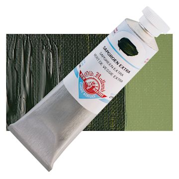 Open in modal - Old Holland New Masters Classic Acrylic Paint - Sap Green Extra and swatch