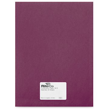 Open in modal - RiteCo Construction Paper - Violet, 9" x 12", 50 Sheets