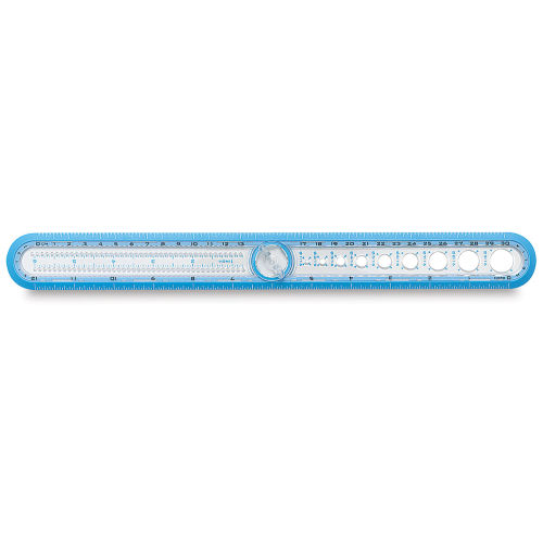 Jot Clear Plastic Magnifying Rulers, 12 in.