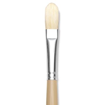 Open in modal - Robert Simmons Signet Brush - Filbert, Long Handle, Size 8 close up
