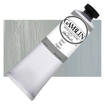Gamblin Artist's Oil Color - Silver, 37 ml tube