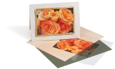Grafix Computer Film - Assorted clear film sheets and photos of roses