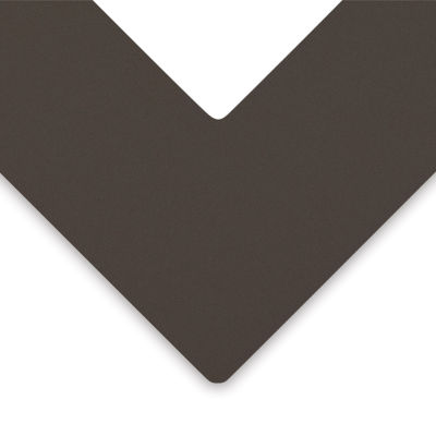 Bainbridge Artcare Essentials Matboard - Closeup of corner of Ash color