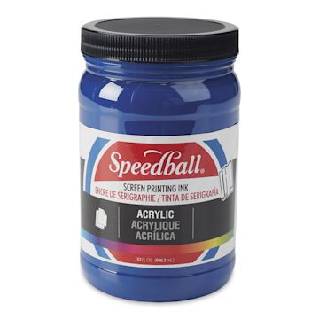 Open in modal - Speedball Permanent Acrylic Screen Printing Ink - Process Cyan, Quart