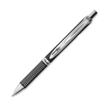 EnerGel Retractable Gel Pen - Black pen shown at angle