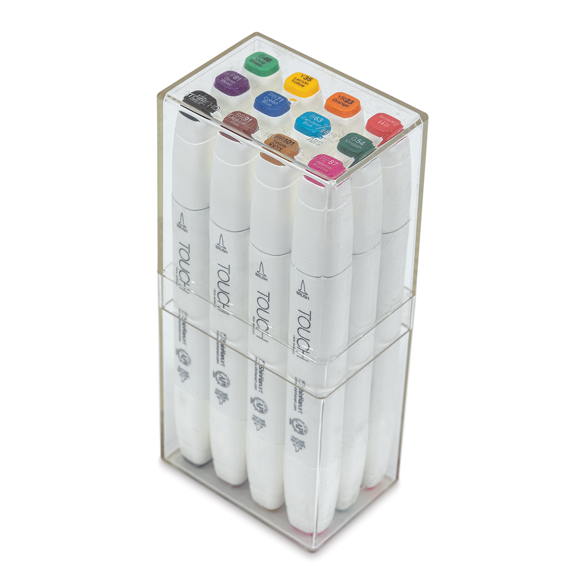 BRUSH MARKER - 12 PIECE PRIMARY SET A