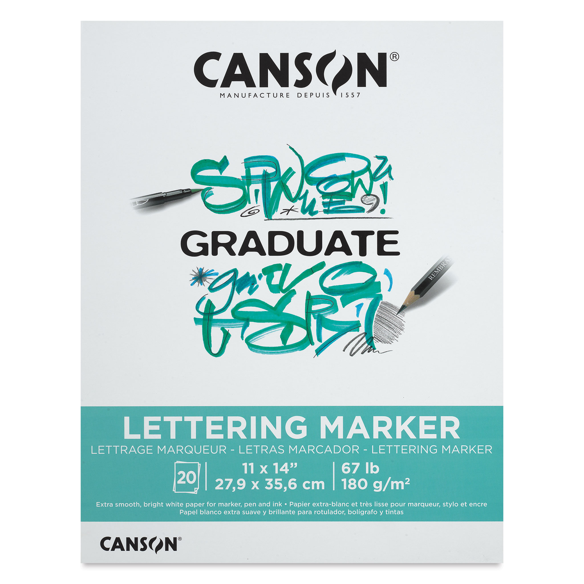 Canson Graduate Mixed Media Pad - 9 x 12, 20 Sheets