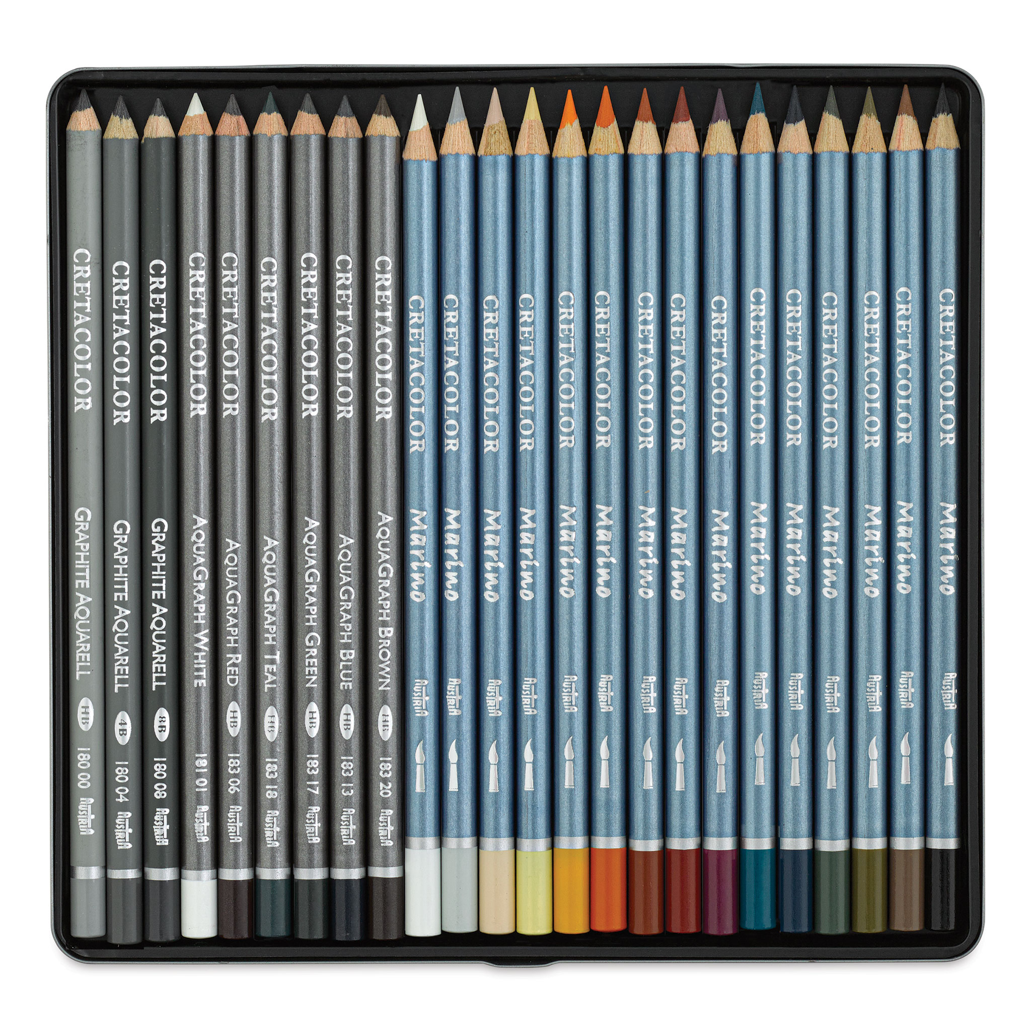 H & B Sketch Set, Colored Sketching Pencils, Watercolor & Metallic
