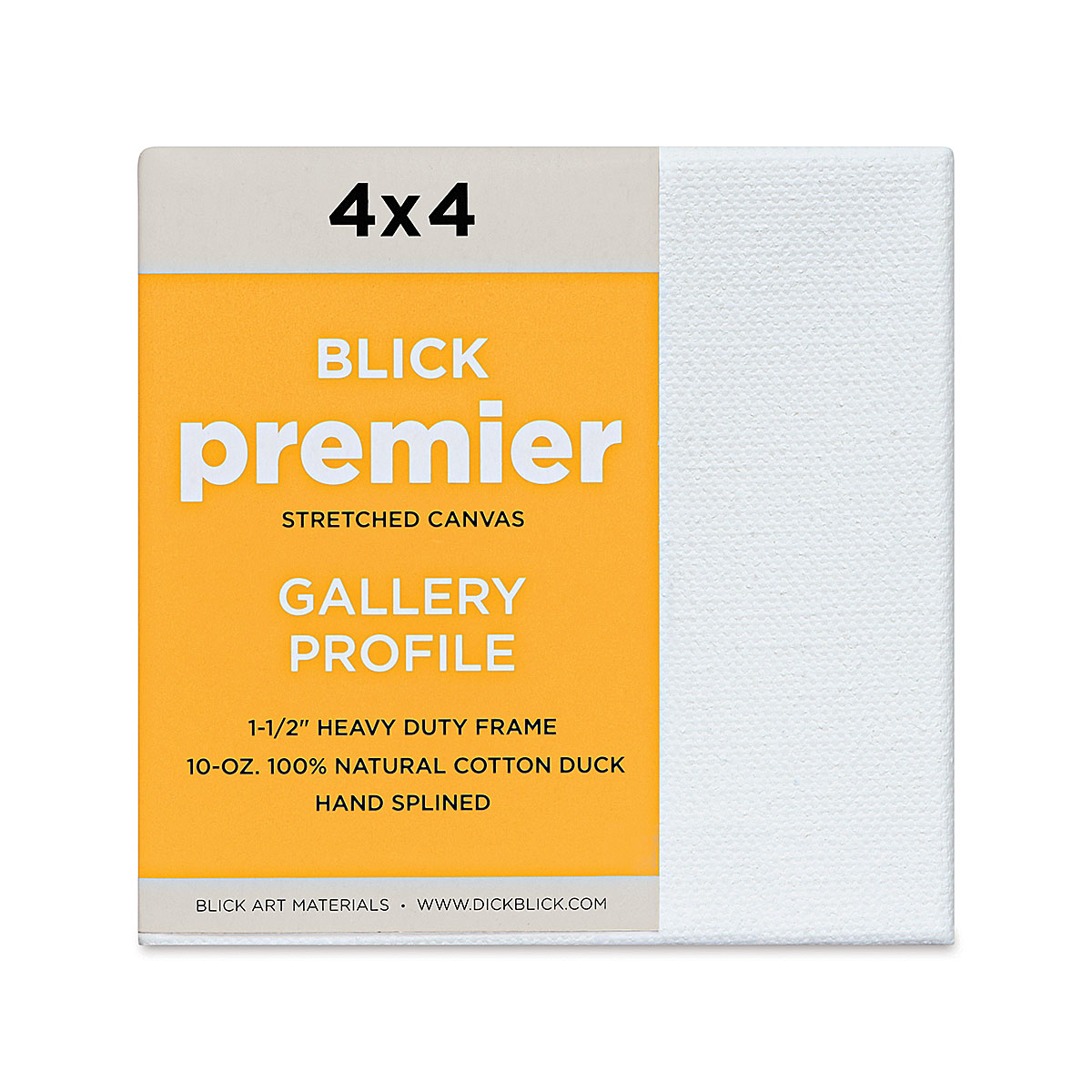 Blick Premier Stretched Cotton Canvas - Traditional Profile, Splined, 12 x  16