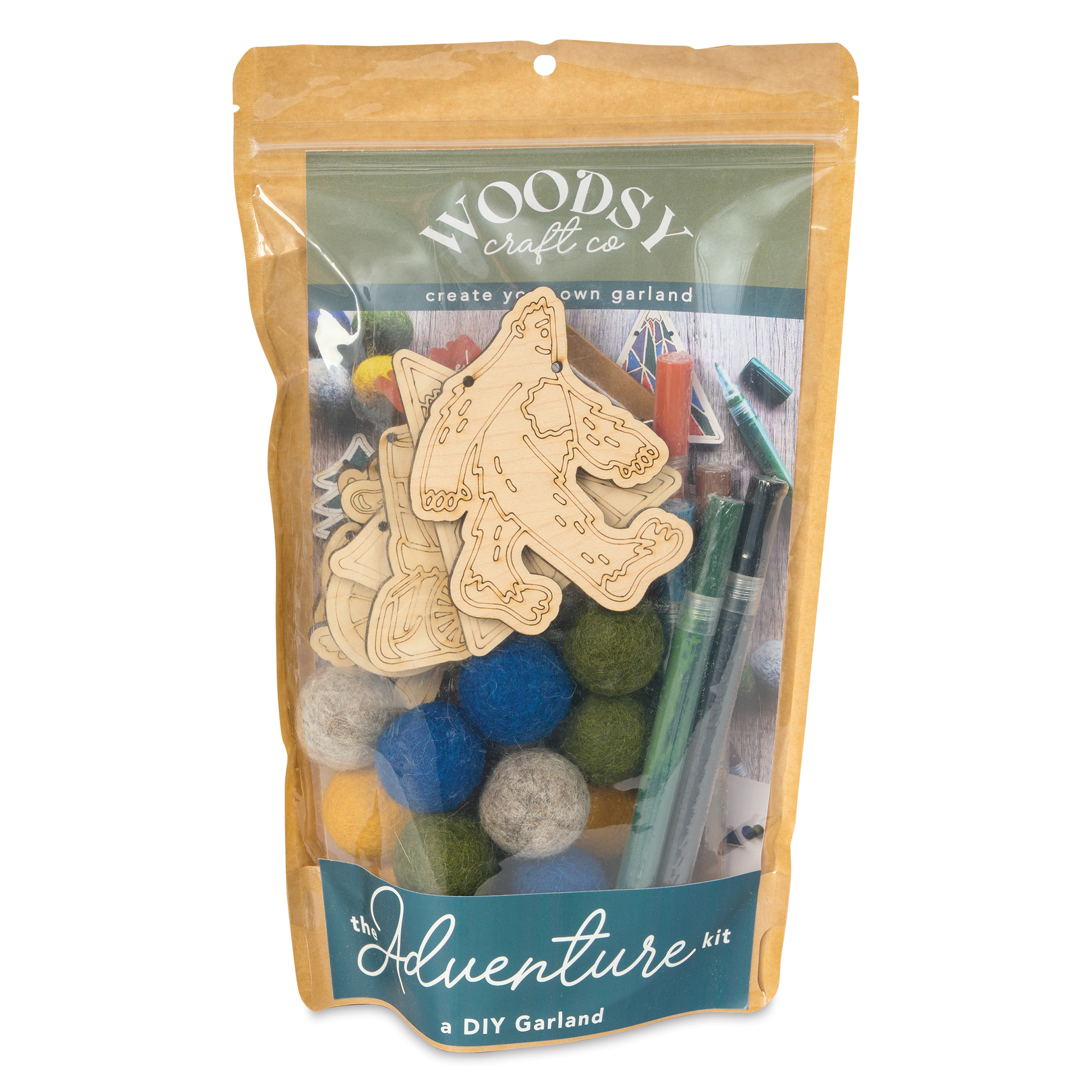 Woodsy Craft Co. DIY Garland Kit Adventure BLICK Art Materials