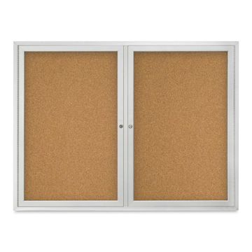 Open in modal - Outdoor Cork Board - 48" x 36", 2 Door