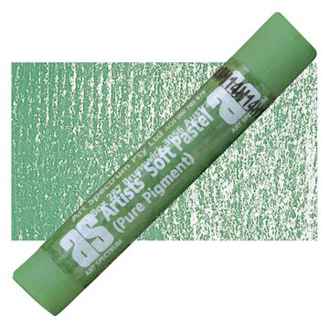 Open in modal - Art Spectrum Artists' Soft Pastel - Terre Verte 560P pastel and swatch