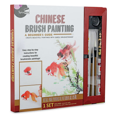 SpiceBox Master Class Chinese Brush Painting Kit (Front of packaging)