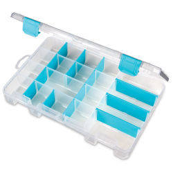 ArtBin Tarnish Inhibitor Box - Four Compartment (empty with lid open)