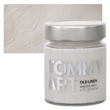Open in modal - Tommy Art Mineral Paint - Old Linen, 140 ml jar and swatch