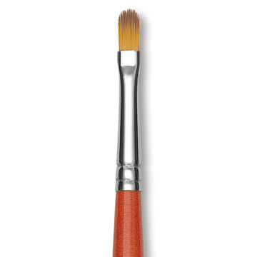 Raphael Golden Kaerell Brush - Filbert, Long Handle, Size 4, close-up