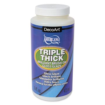 Open in modal - DecoArt Triple Thick Glaze Varnish - Gloss, 16 oz, Bottle