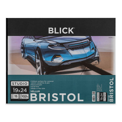 Blick Bristol Pad - 19" x 24", Vellum, 15 Sheets