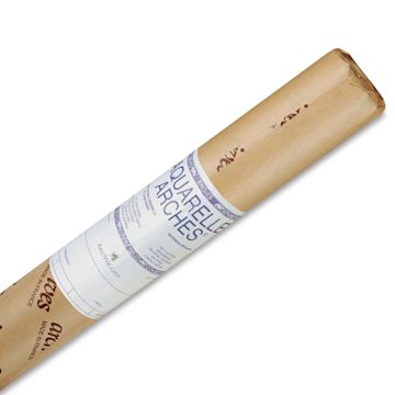 Open in modal - Arches Natural White Watercolor Paper - Hot Press, 51" x 10 yds, Roll