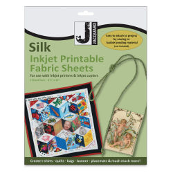 Jacquard Inkjet Fabric - 8-1/2" x 11", Silk, Pkg of 5