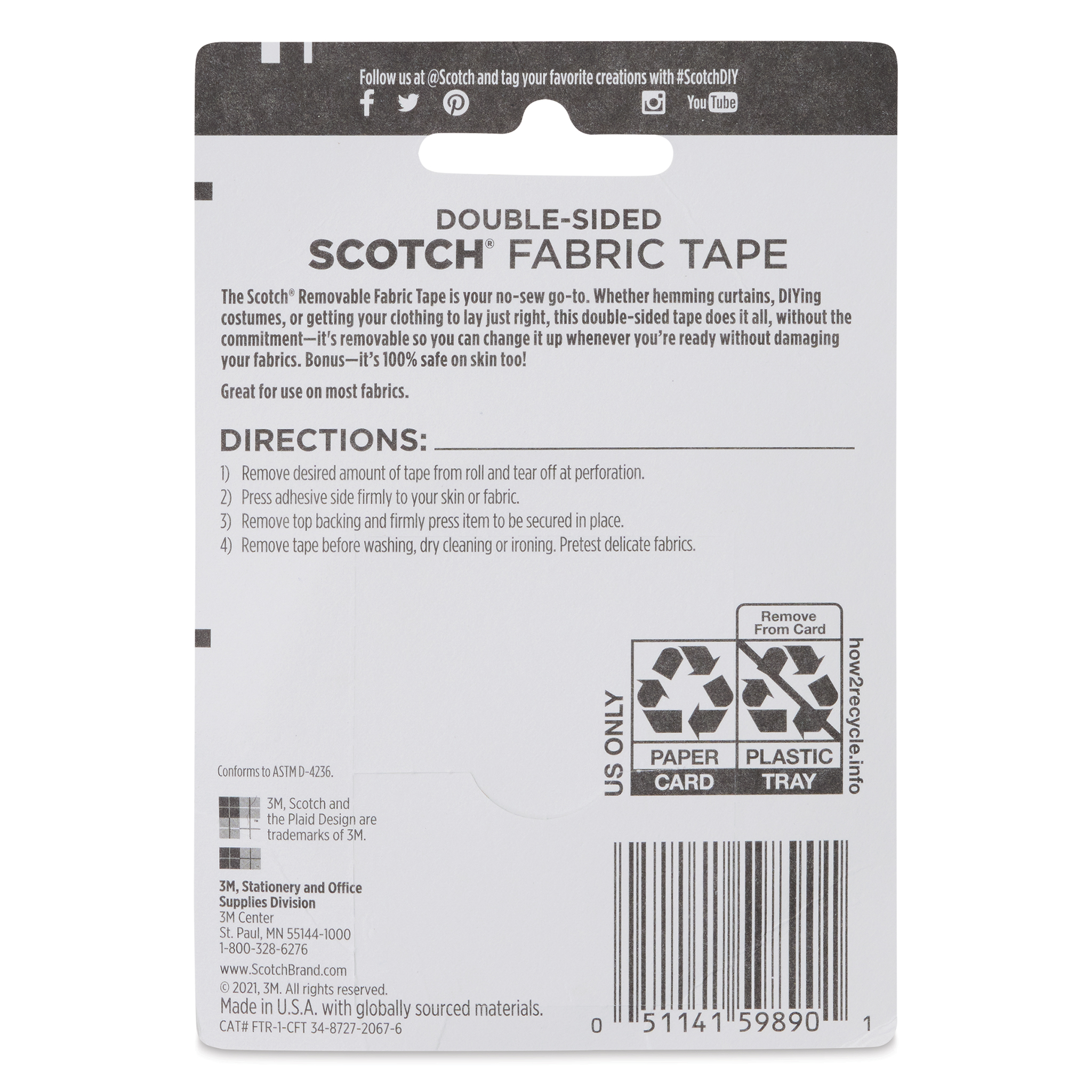 Scotch Removable Fabric Tape