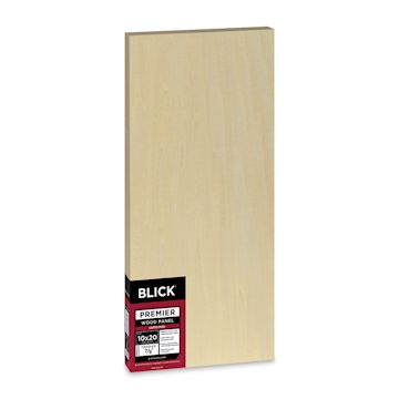 Open in modal - Blick Premier Wood Panel - 10'' x 20'', 7/8'' Traditional Profile, Cradled (side view)